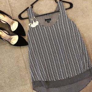 Black dress shirt tank top